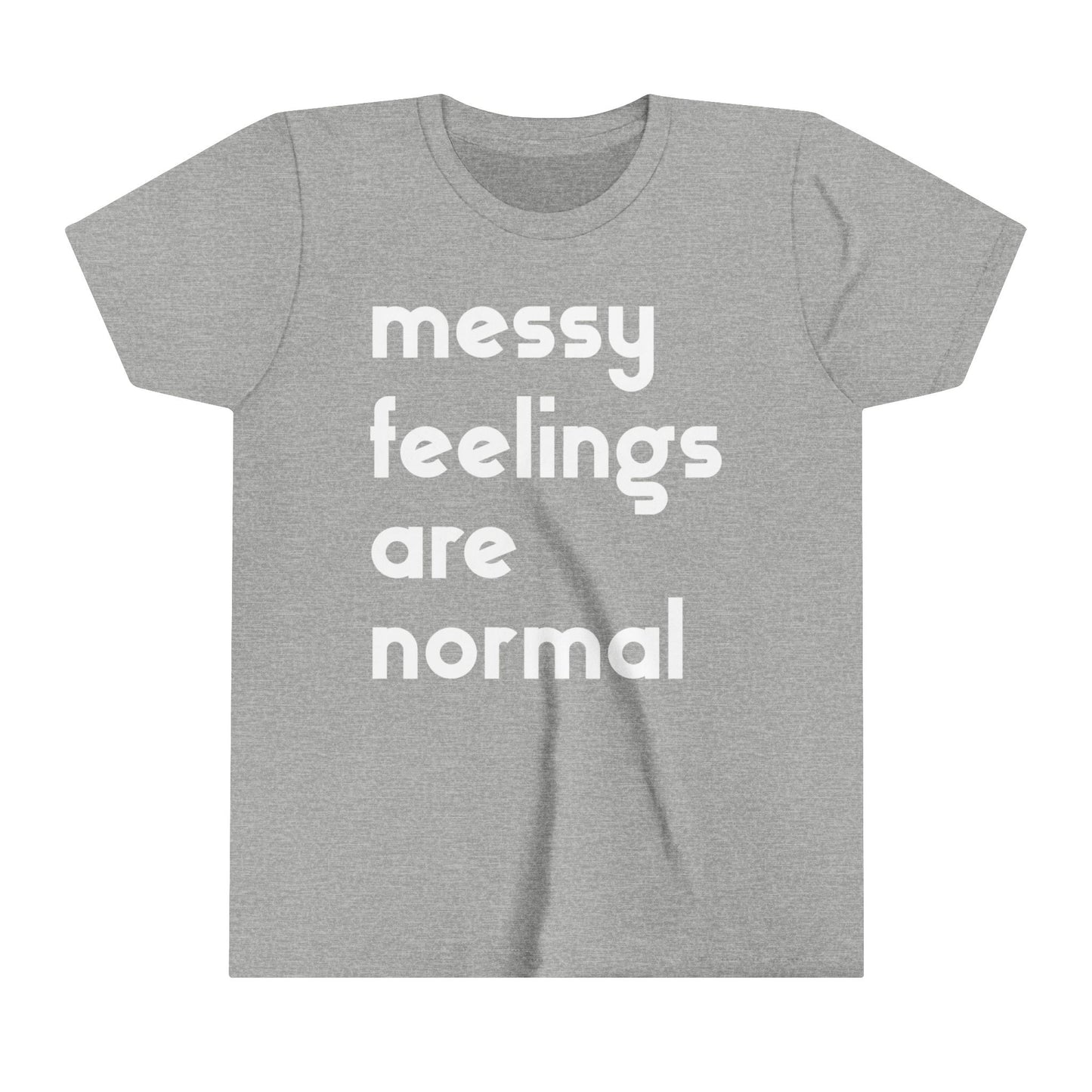 Youth Short Sleeve Tee / #goodgriefproject / messy feelings are normal