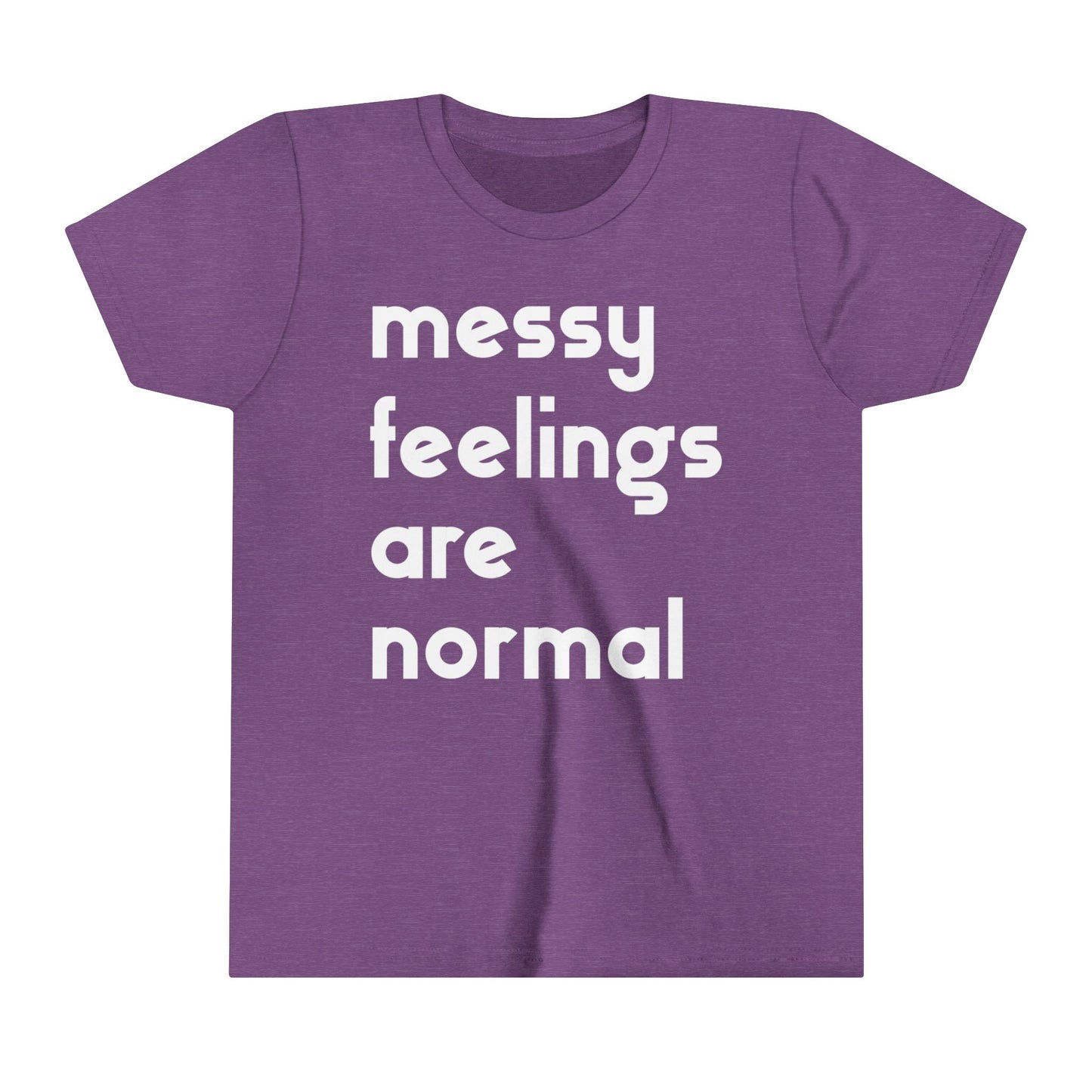 Youth Short Sleeve Tee / #goodgriefproject / messy feelings are normal