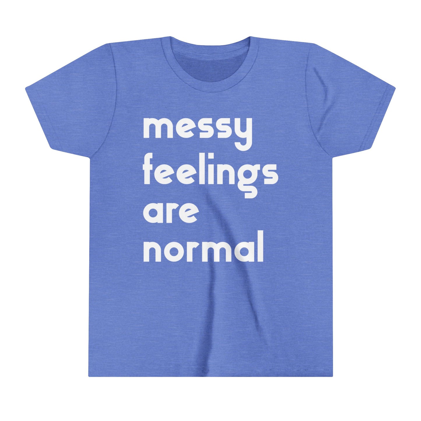 Youth Short Sleeve Tee / #goodgriefproject / messy feelings are normal