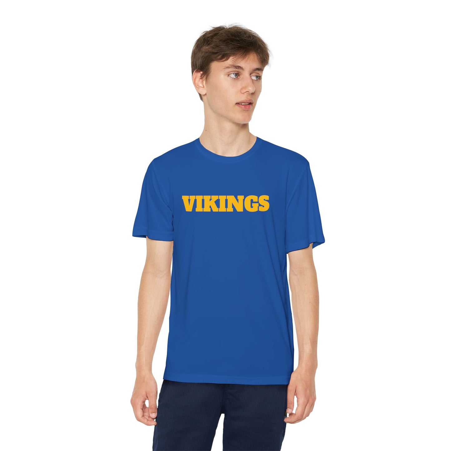 YOUTH T-SHIRT - Moisture Wicking Material - Vikings Football - Designed by Thomas