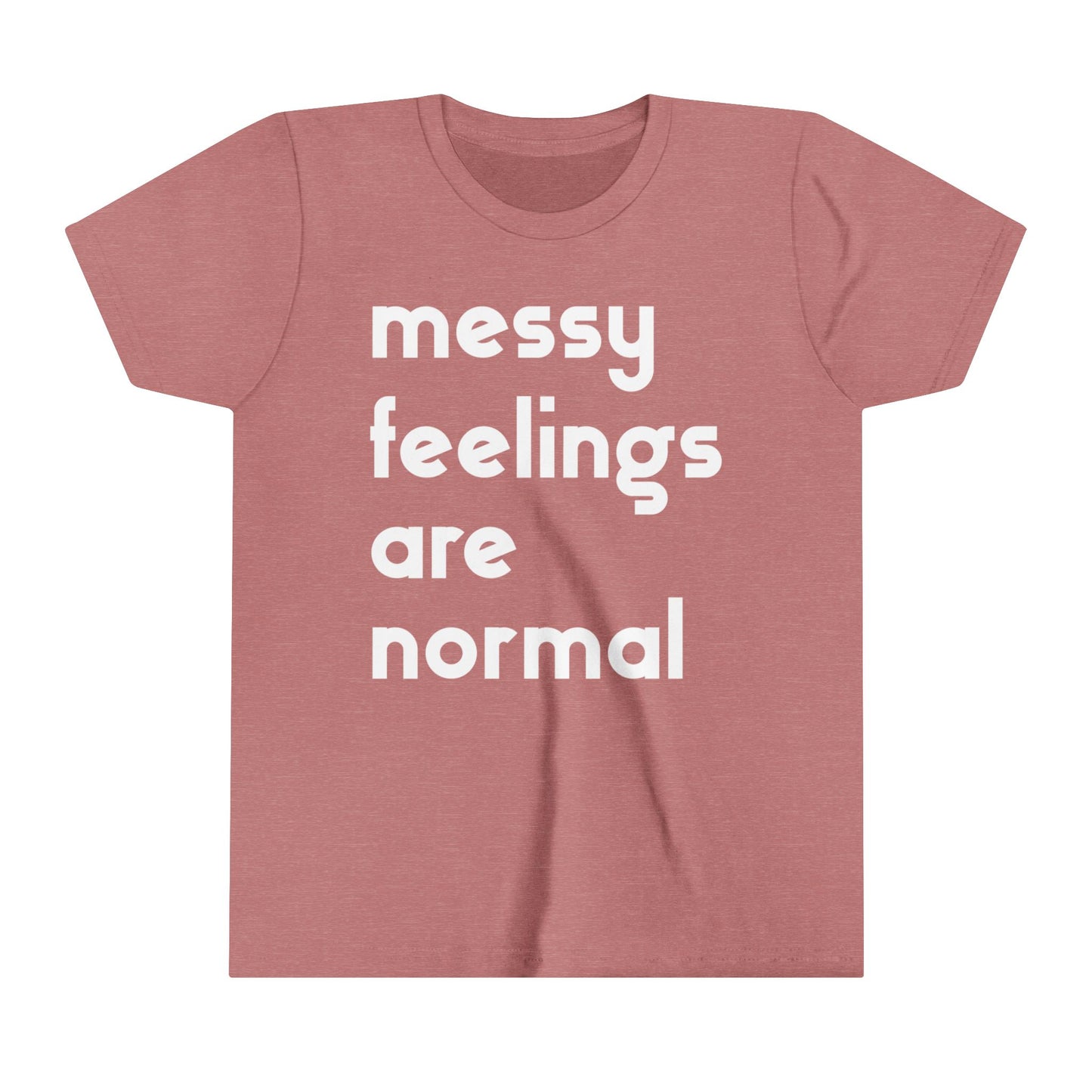 Youth Short Sleeve Tee / #goodgriefproject / messy feelings are normal