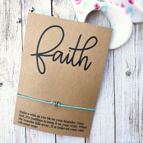 Wishlets String Bracelet - Faith