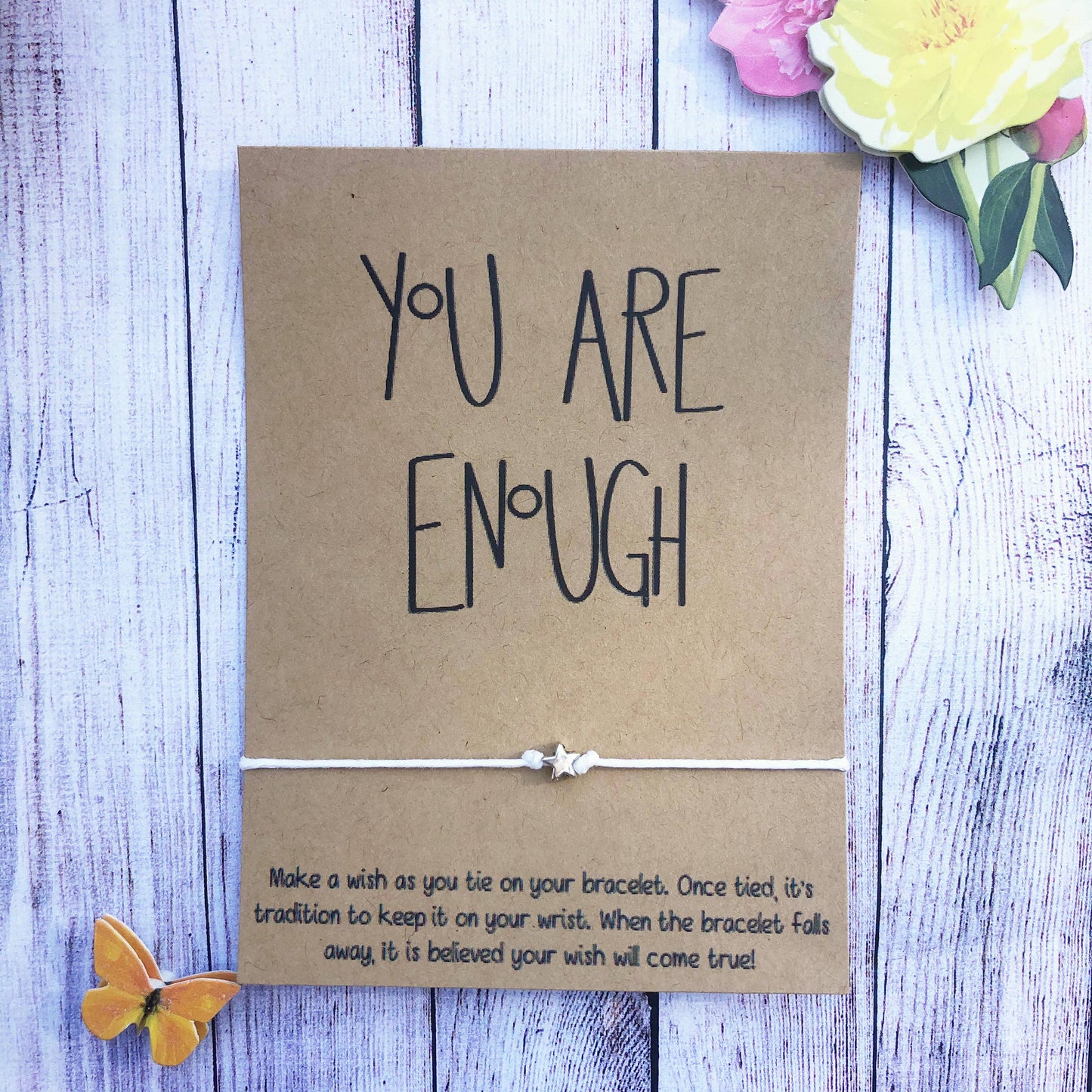 Wishlets String Bracelet - You Are Enough