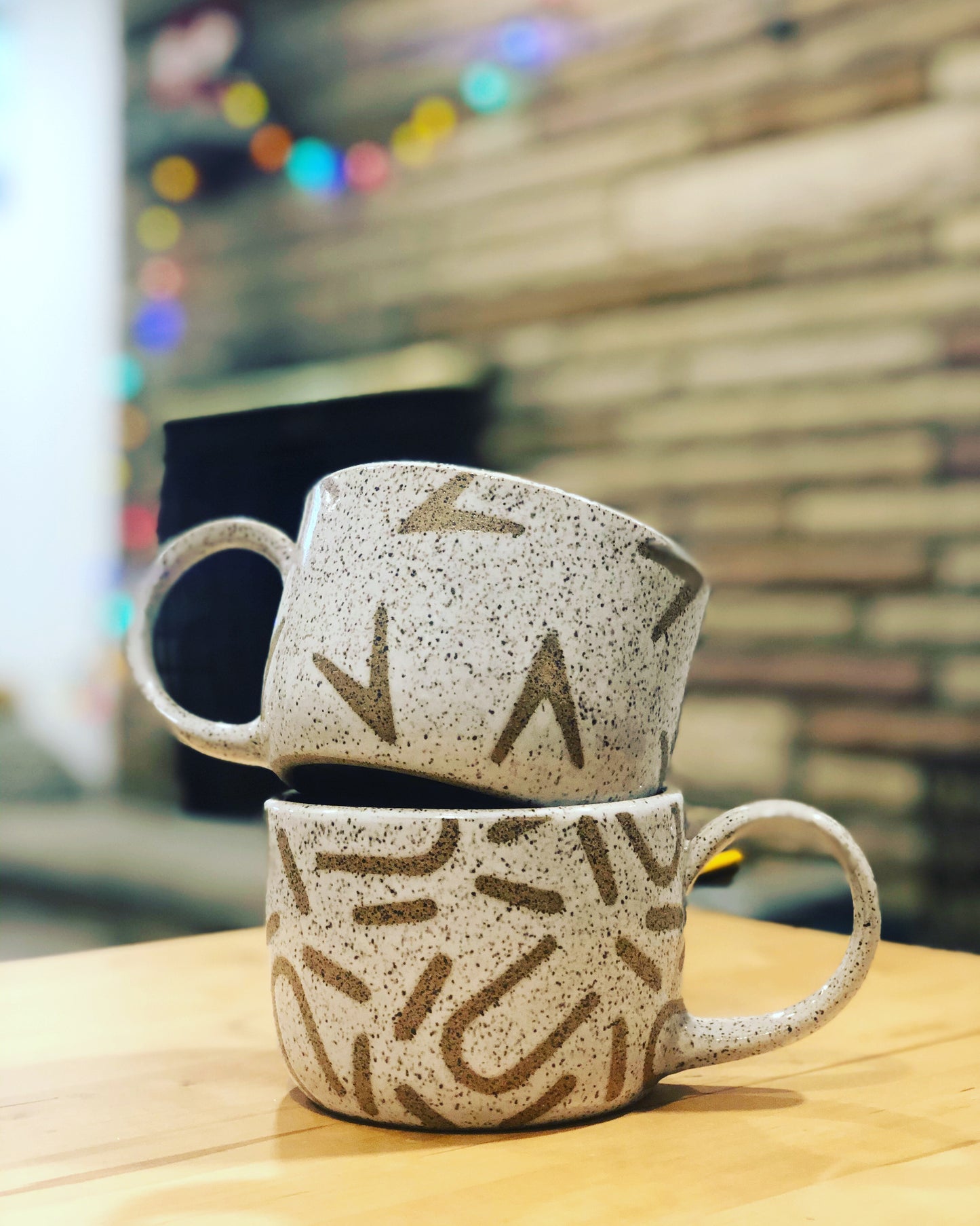 Oversized Handmade Mug + (5) Tea / (5) Honey Sticks