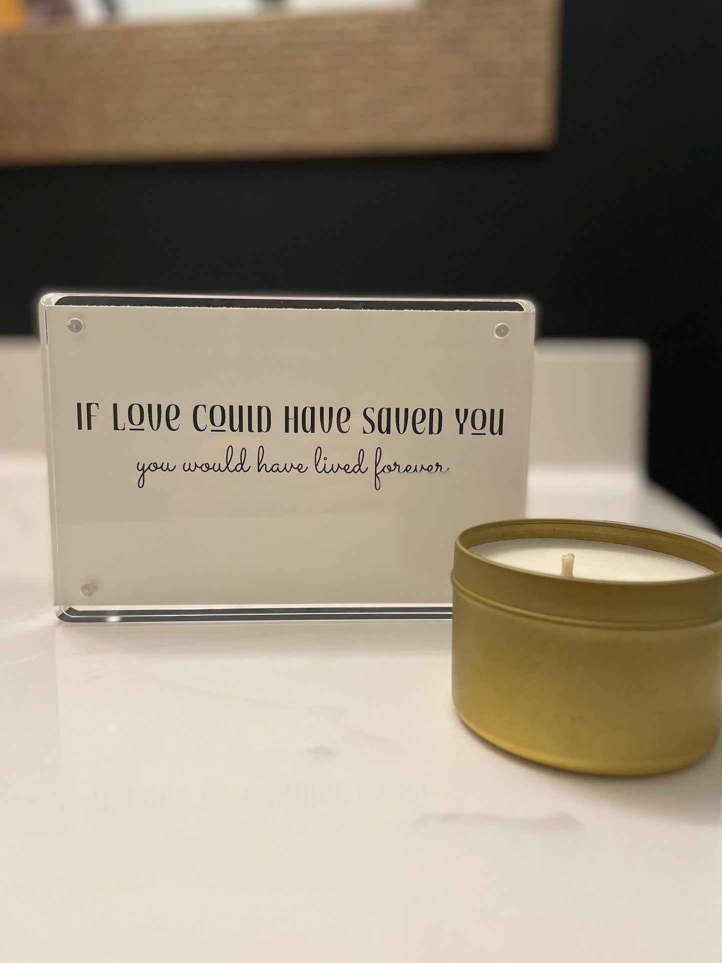 4x6 Acrylic Double-Sided Picture Frame - Pet Loss