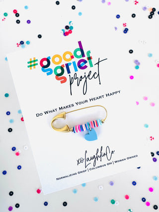 Do What Makes Your Heart Happy | #goodgriefprojectbyxo Accessory Pin