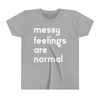 Youth Short Sleeve Tee / #goodgriefproject / messy feelings are normal