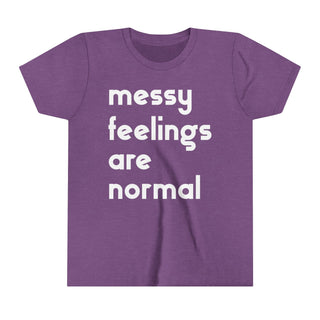 Youth Short Sleeve Tee / #goodgriefproject / messy feelings are normal