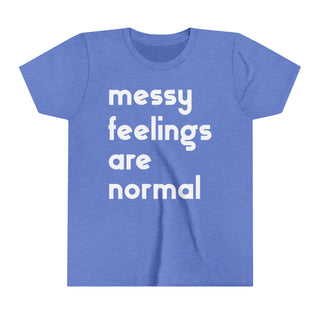 Youth Short Sleeve Tee / #goodgriefproject / messy feelings are normal