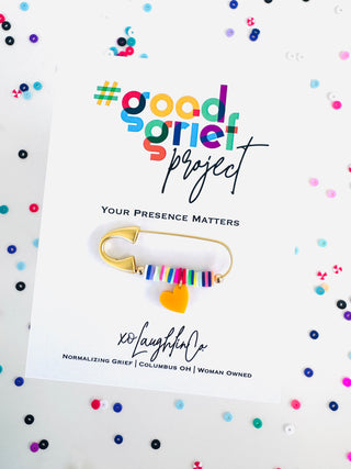 Your Presence Matters | #goodgriefprojectbyxo Accessory Pin
