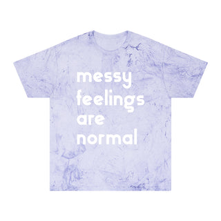 Unisex Color Blast T-Shirt / #goodgriefproject / messy feelings are normal