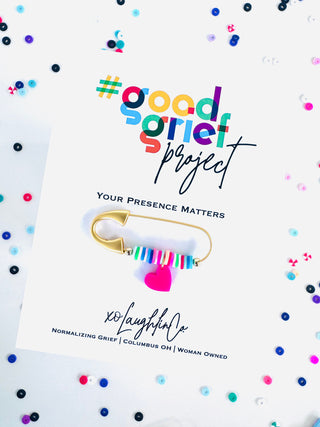 Your Presence Matters | #goodgriefprojectbyxo Accessory Pin