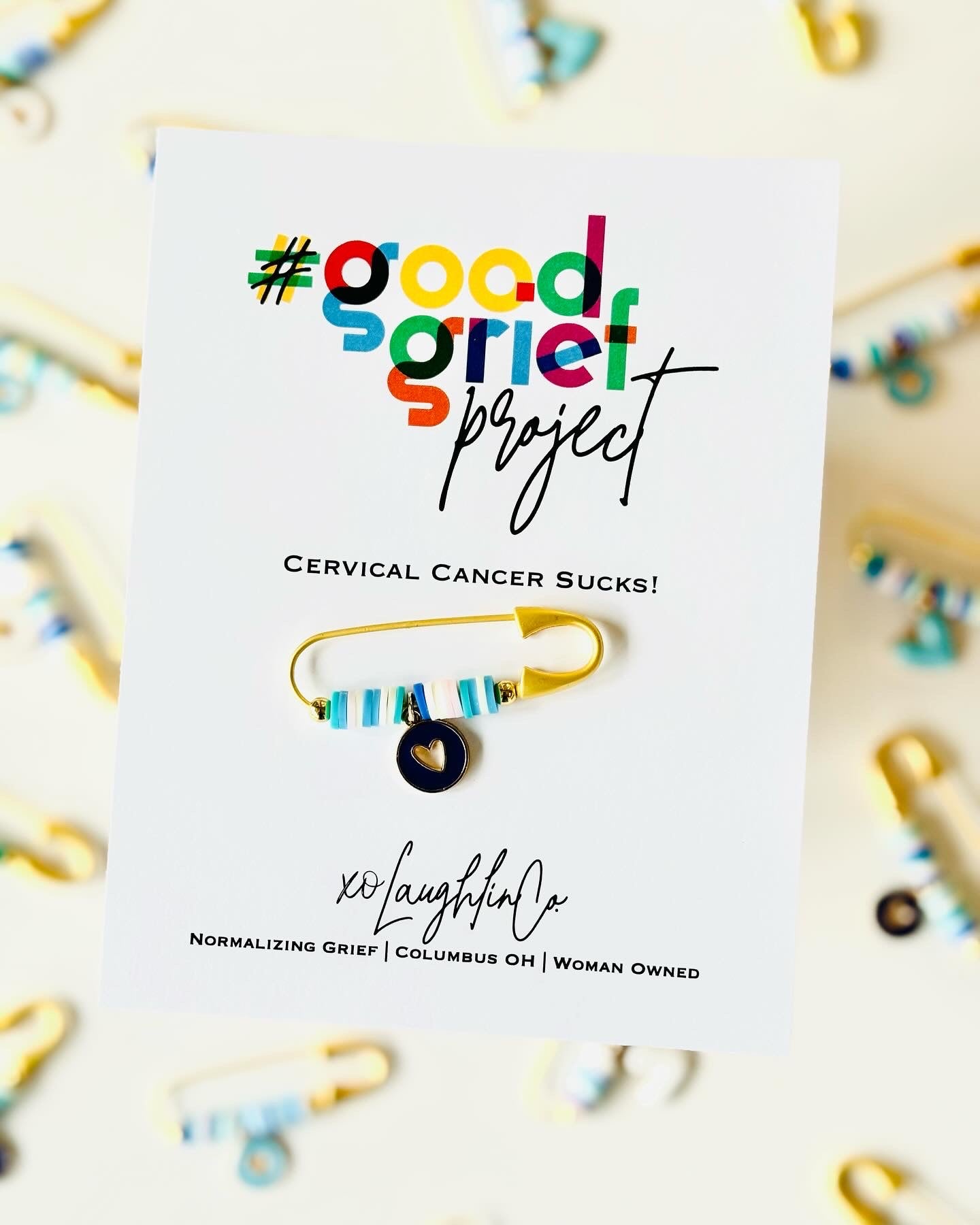Cervical Cancer Sucks | #goodgriefproject Accessory Pin