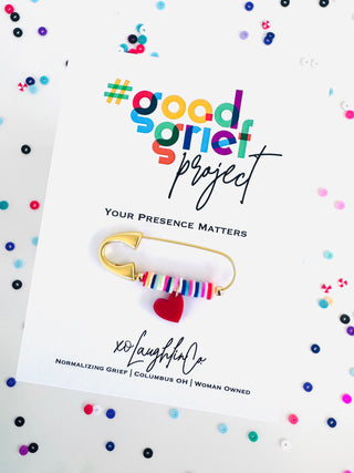 Your Presence Matters | #goodgriefprojectbyxo Accessory Pin