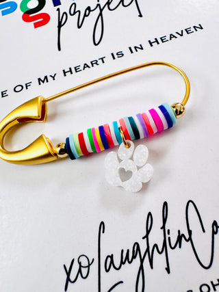 Pet Loss | A Piece Of My Heart Is In Heaven | #goodgriefproject Accessory Pin
