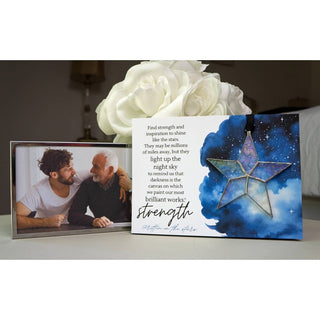Written in the Stars: Strength Handmade  Glass Star Ornament