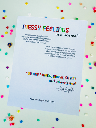 It's Ok To Talk About My Feelings | Kids Edition | #goodgriefproject Accessory Pin