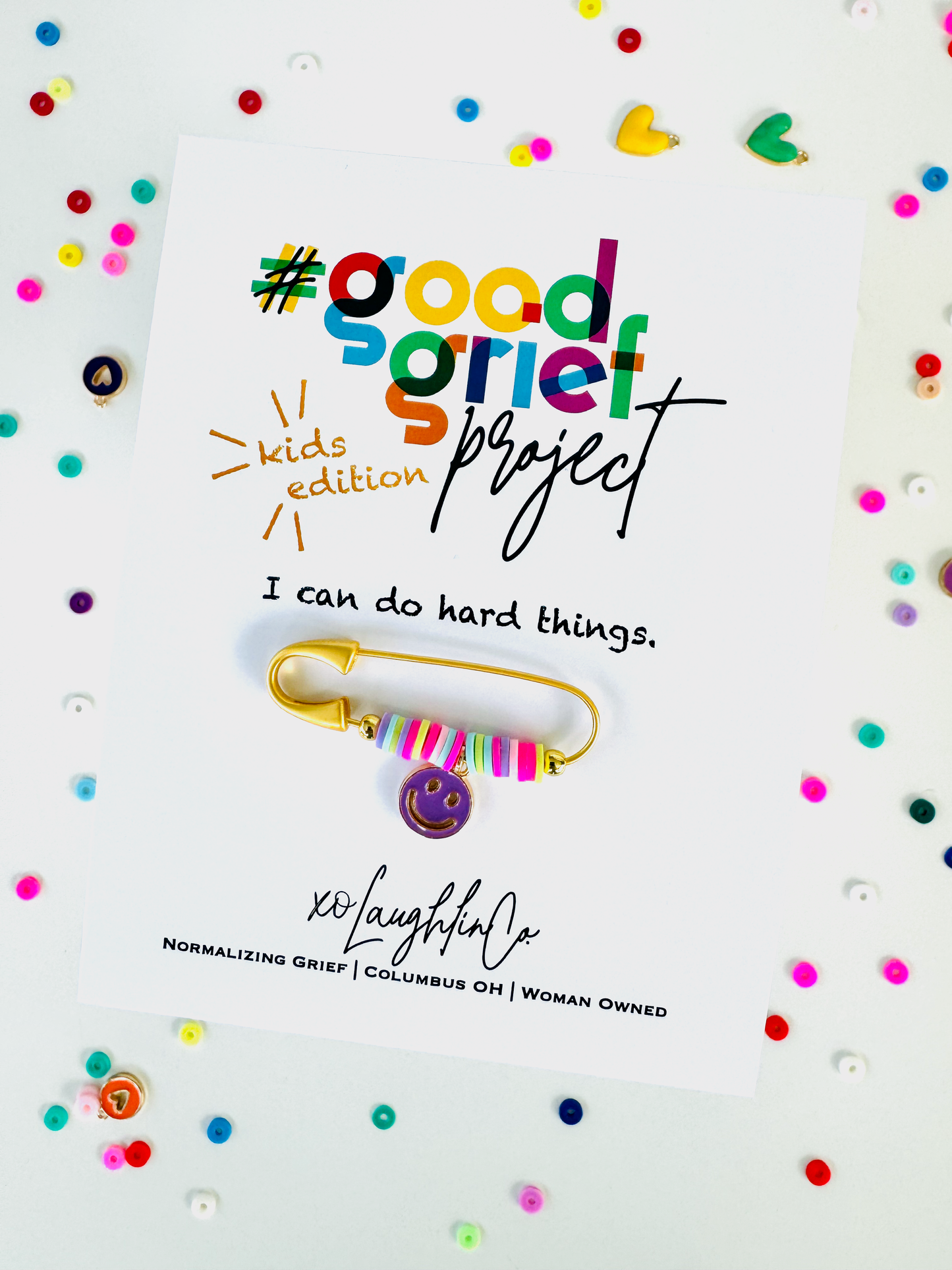 I Can Do Hard Things | Kids Edition | #goodgriefproject Accessory Pin